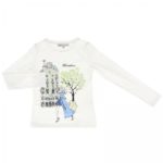 PATRIZIA PEPE T-shirt manica lunga stampa Barcellona