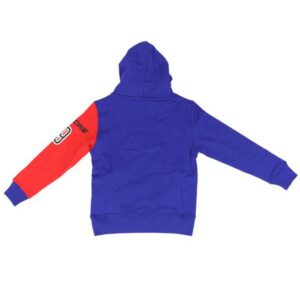 BIKKEMBERGS Felpa cappuccio grigio-bluette-rosso bambino - immagine 3