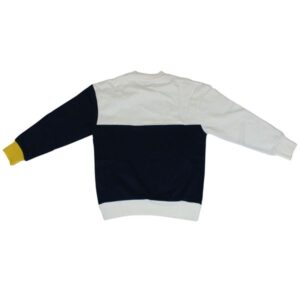 BIKKEMBERGS Felpa girocollo bianco-blu bambino - immagine 4