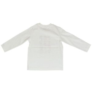 BIKKEMBERGS T-shirt manica lunga bianca stampa soccer bambino - immagine 3