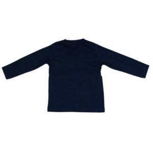 BIKKEMBERGS T-shirt manica lunga blu stampa bianca bambino - immagine 3