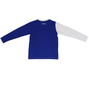 BIKKEMBERGS T-shirt manica lunga bianco-bluette bambino - immagine 3