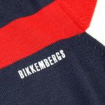BIKKEMBERGS Maglia blu fasce in contrasto bambino