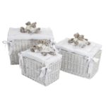 PICCI Set 3 ceste portagiochi Nanny bianche