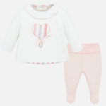 MAYORAL Completo coprifasce cuore righe corredino neonata