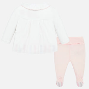 MAYORAL Completo coprifasce cuore righe corredino neonata - immagine 3