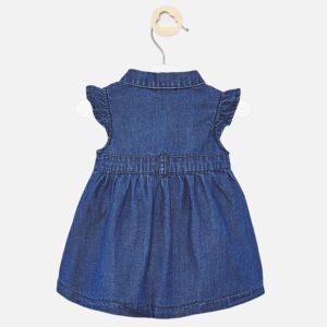 MAYORAL Vestito denim blu con ricamo bambina - immagine 3