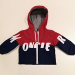 MONCLER Giubbino leggero blu-rosso Kruth bambino