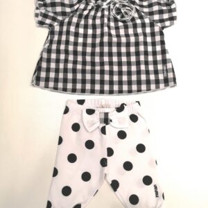 NANAN Pantalone morbido a pois nero Morositas - immagine 3