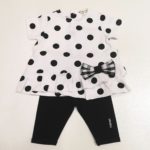 NANAN T-shirt a pois+leggings nero Morositas
