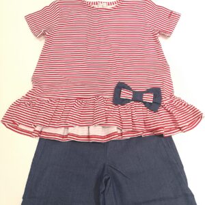 NANAN T-shirt righe rossa Fragolina bambina - immagine 3