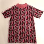 MONCLER Abito manica corta fantasia logo bambina