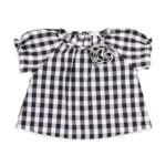 NANAN Blusa quadri vichy nero Morositas