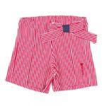 NANAN Pantaloncino jersey righe rosse Fragolina bambina