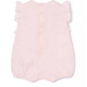 IL GUFO Tutina pagliaccetto lino rosa bambina - immagine 3