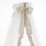 ERBESI Velo zanzariera con asta reggivelo per lettino Dado