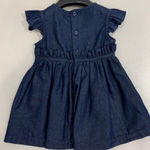 MEK Vestito chambray con spilla gialla - immagine 3