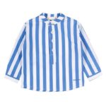 NANAN  Camicia righe azzurre bambino