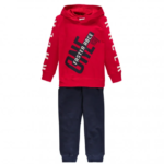 MEK Completo tuta con cappuccio rosso-blu bambino