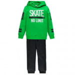 MEK Completo tuta con cappuccio verde-blu bambino