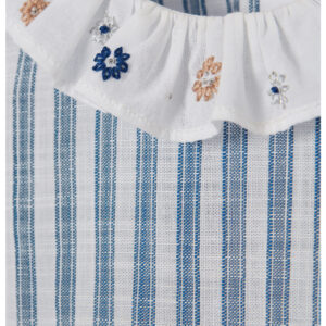 IL GUFO Abito a balze con colletto ricamato bambina - immagine 4