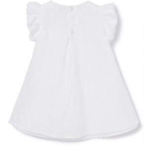 IL GUFO Abito bianco sangallo con fiocco bambina - immagine 3