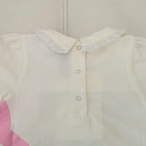 MONCLER Vestito manica corta maxilogo rosa bambina - immagine 3