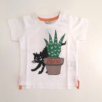 FENDI T-shirt manica corta stampa gatto bambino