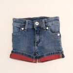 BIKKEMBERGS Bermuda denim con risvolto