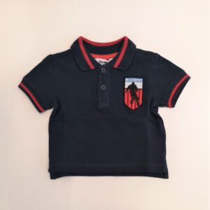 BIKKEMBERGS Polo blu con scudetto