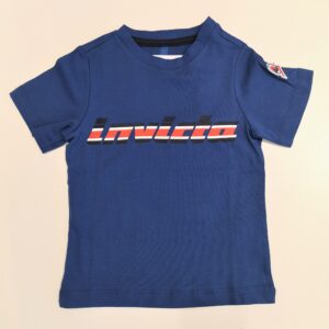 INVICTA T-shirt manica corta girocollo logo davanti bluette bambino
