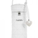 NANAN Portabiberon in ecopelle bianco Linea Pastello