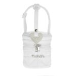 NANAN Portaciuccio in ecopelle bianco Linea Pastello