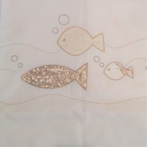 ALVIERO MARTINI Prima Classe Copertina per cullina/carrozzina pesciolini corredino neonato - immagine 3