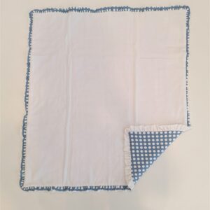 FEFE' Coordinato per cullina/carrozzina pois azzurro corredino neonato - immagine 3