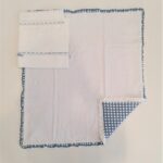 FEFE' Coordinato per cullina/carrozzina pois azzurro corredino neonato