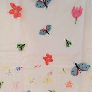 FEFE' Coordinato per cullina/carrozzina prato fiorito corredino neonata - immagine 4