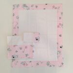 SIMONETTA Coordinato per cullina/carrozzina api rosa corredino neonata