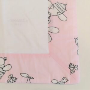 SIMONETTA Coordinato per cullina/carrozzina api rosa corredino neonata - immagine 3