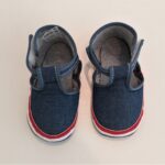 MELBY Scarpette morbide tessuto denim neonato