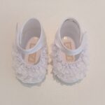 ALETTA Ballerine bianche con pizzo scarpette neonata