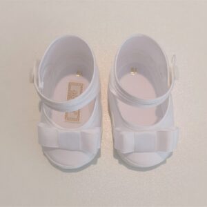ALETTA Ballerine bianche con fiocco scarpette neonata