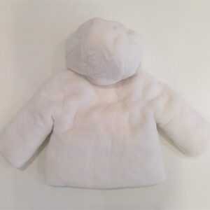 MONCLER Giubbotto in pelliccia bianca con cappuccio Candle bambina - immagine 5