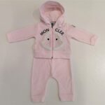 MONCLER Completo in ciniglia rosa bambina
