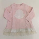 MONCLER Abito in felpa rosa bambina