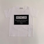 MONCLER T-shirt bianca manica corta Grenoble bambino