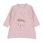 NANAN Abito tricot Orso rosa neonata corredino