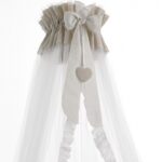 ERBESI Velo zanzariera con asta reggivelo per lettino Lilli