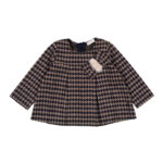 NANAN Completo pied de poule blu-tortora neonata corredino