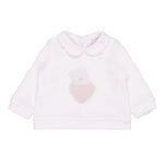 NANAN Completo nascita rosa orsetto in lana corredino neonata